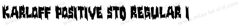 Karloff Positive Std Regular Italic字体转换